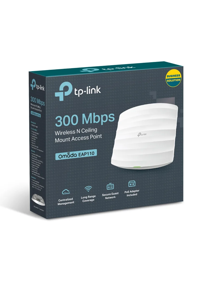 Wi‑Fi точка доступа 2.4 ГГц 300 Мбит/сек TP-Link EAP110 V4