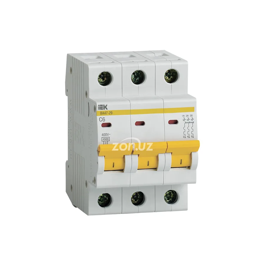 Автоматический выключатель IEK MVA20-3-006-C