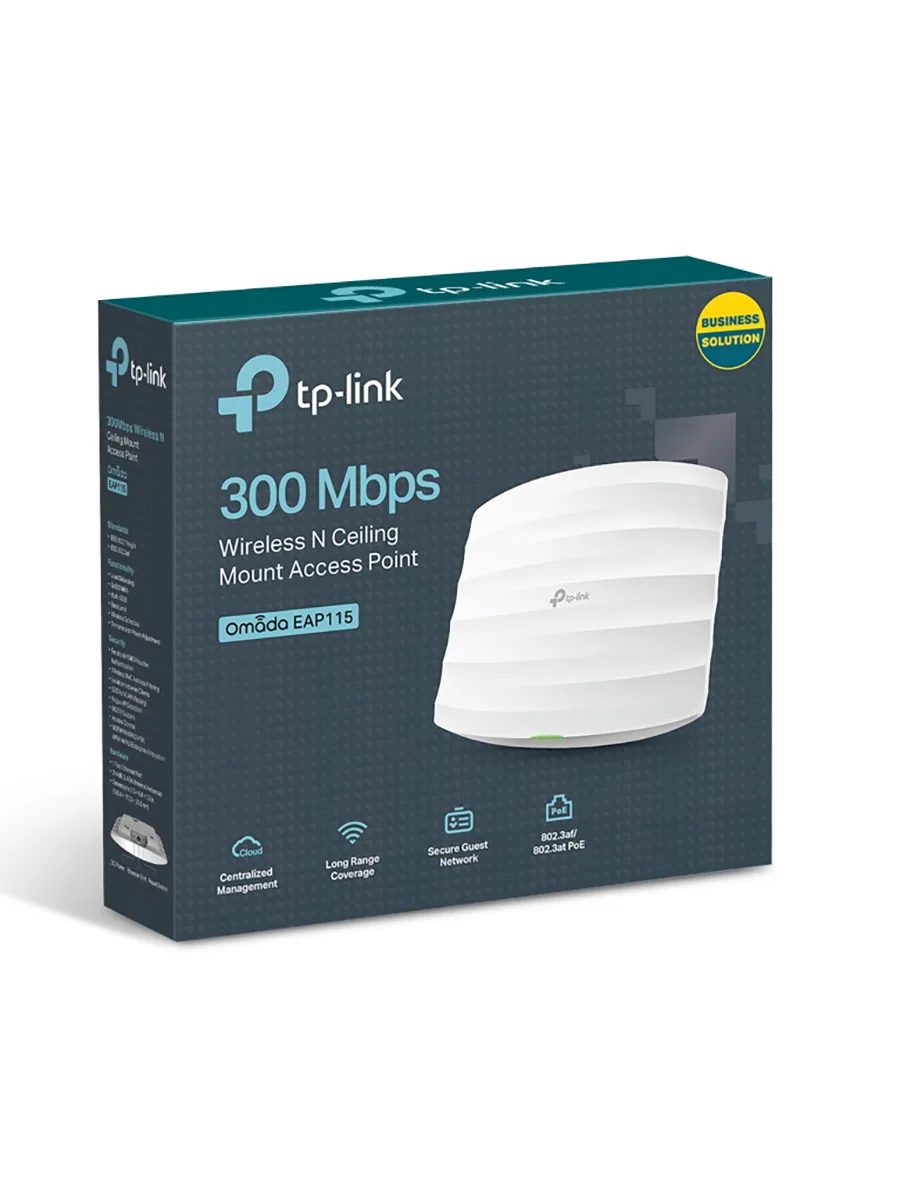 Wi‑Fi точка доступа 2.4 ГГц 300 Мбит/сек TP-Link EAP115 V4