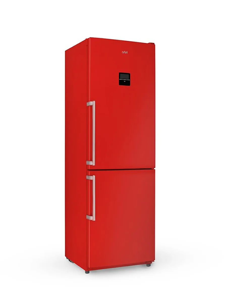 Холодильник Artel HD 364RWEN красный