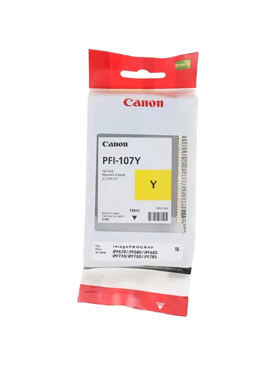 Картридж для широкоформатного струйного принтера Canon PFI-107Y (6708B001AA)