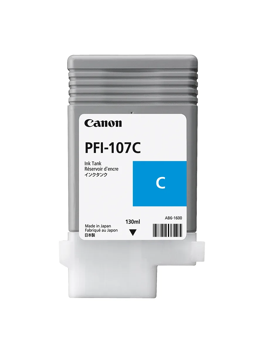 Картридж для широкоформатного струйного принтера Canon PFI-107C (6706B001AA)