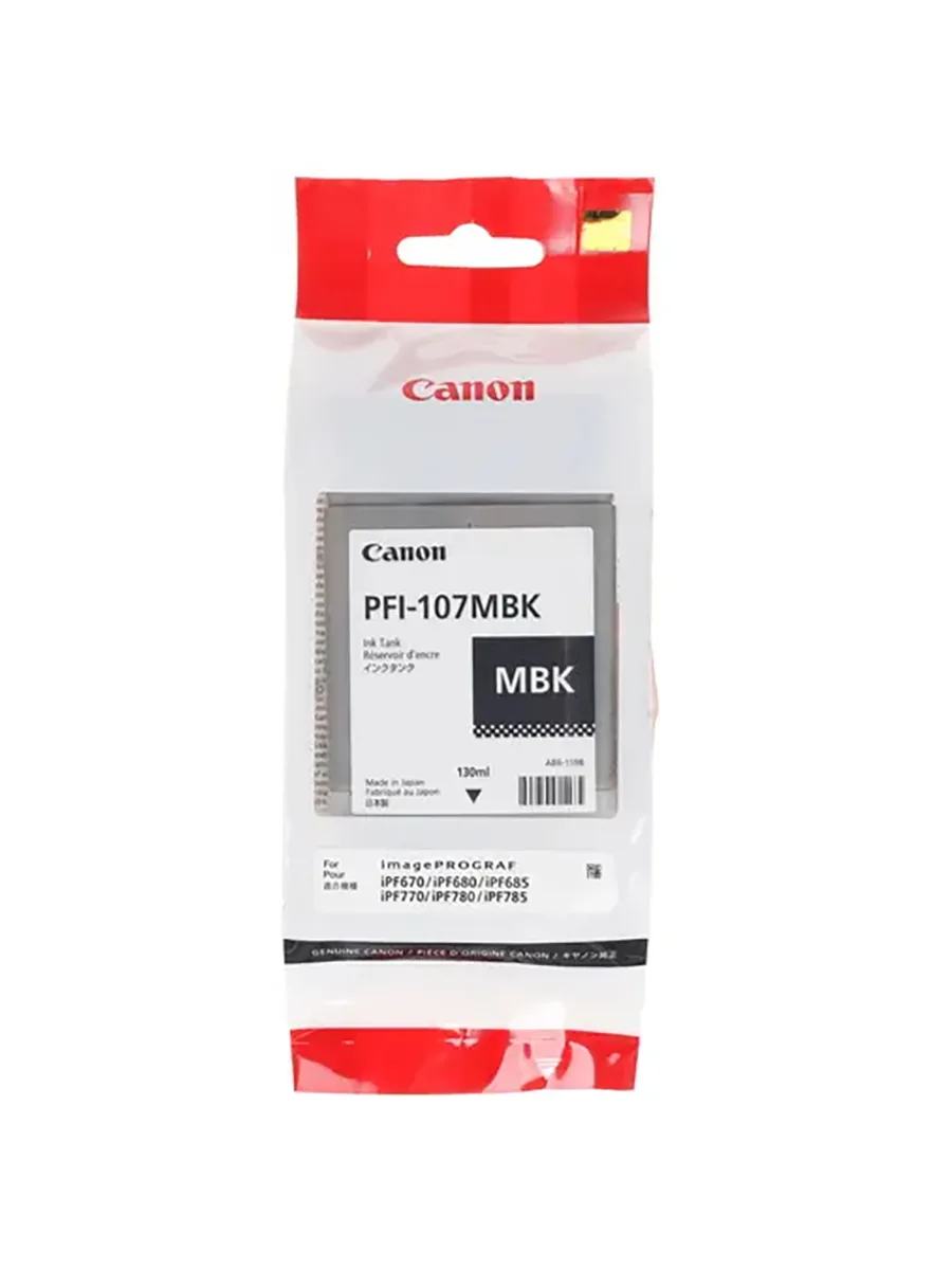 Картридж для широкоформатного струйного принтера Canon PFI-107 MBK (6704B001AA)