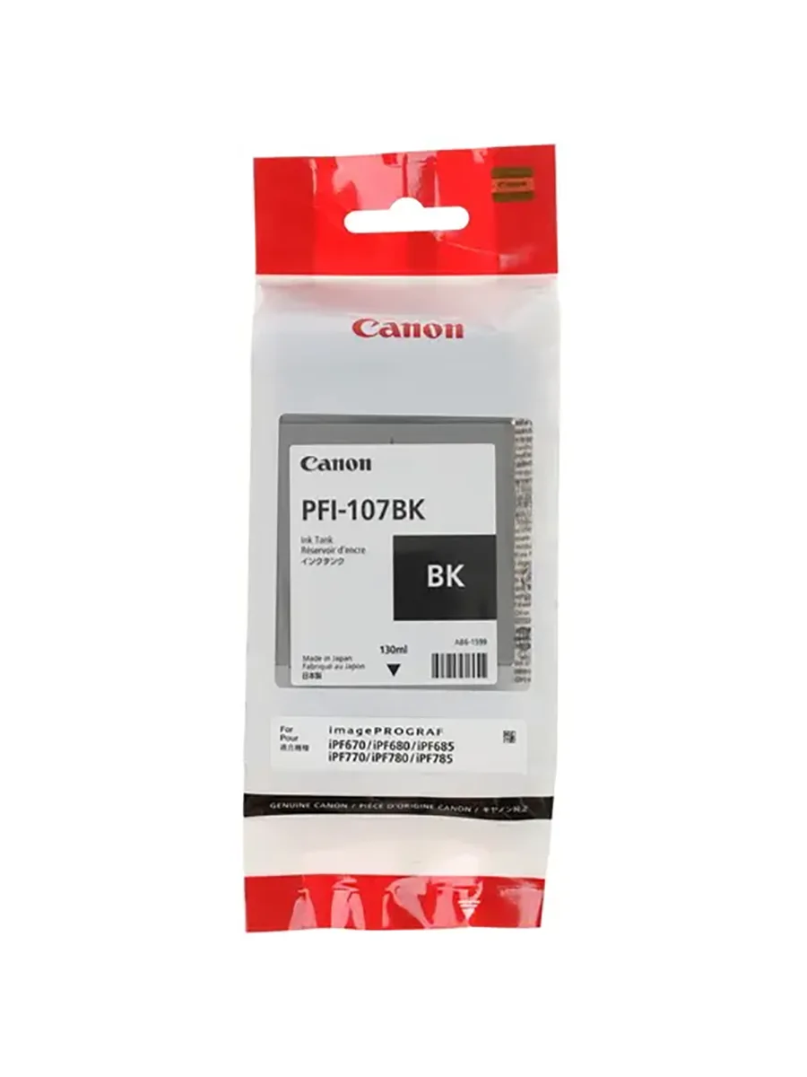 Картридж для широкоформатного струйного принтера Canon PFI-107BK (6705B001AA)