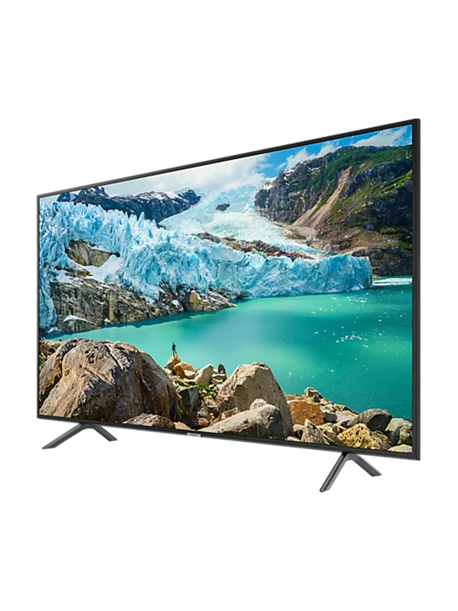 Телевизор Smart TV 55" Ultra HD 3840х2160 разрешение Samsung 55RU7100 черный