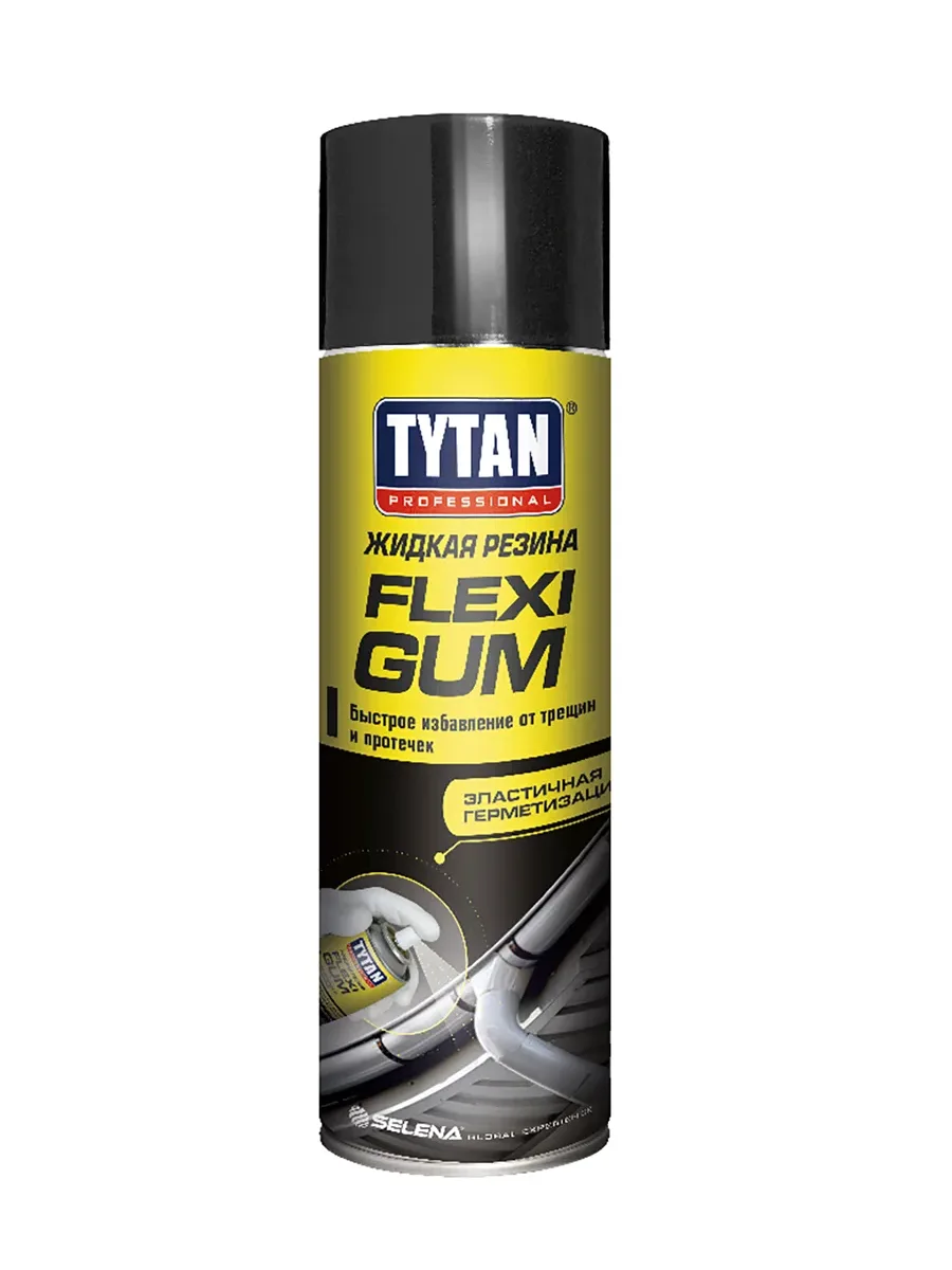Жидкая резина для герметизации Tytan FLEXI GUM 400 мл черный