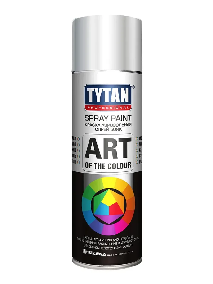 Краска аэрозольная Tytan Spray Paint 400 мл черный гляецевый