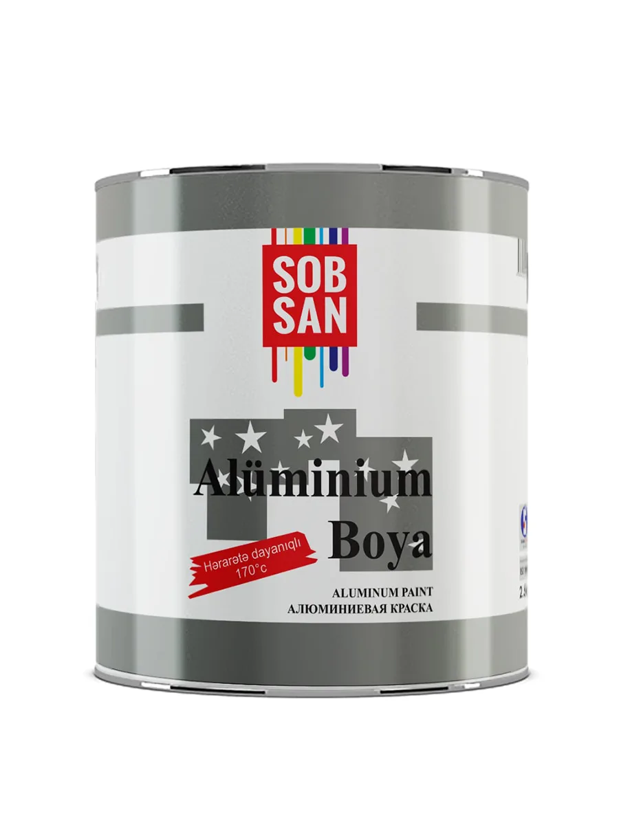 Синтетическая краска 15 кг Sobsan T1792 Aluminium Boya бронзовый
