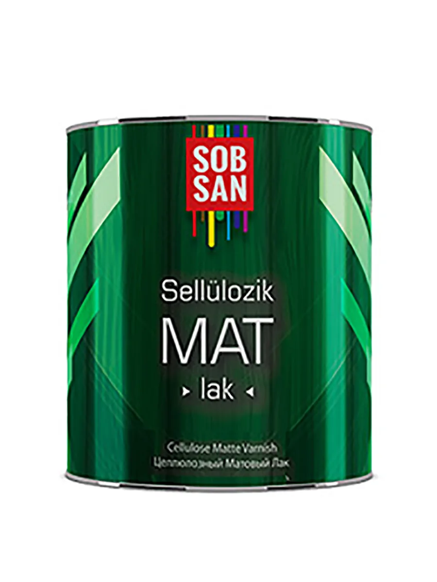 Целлюлозный матовый лак 2.3 кг Sobsan Sellulozik Mat Lak