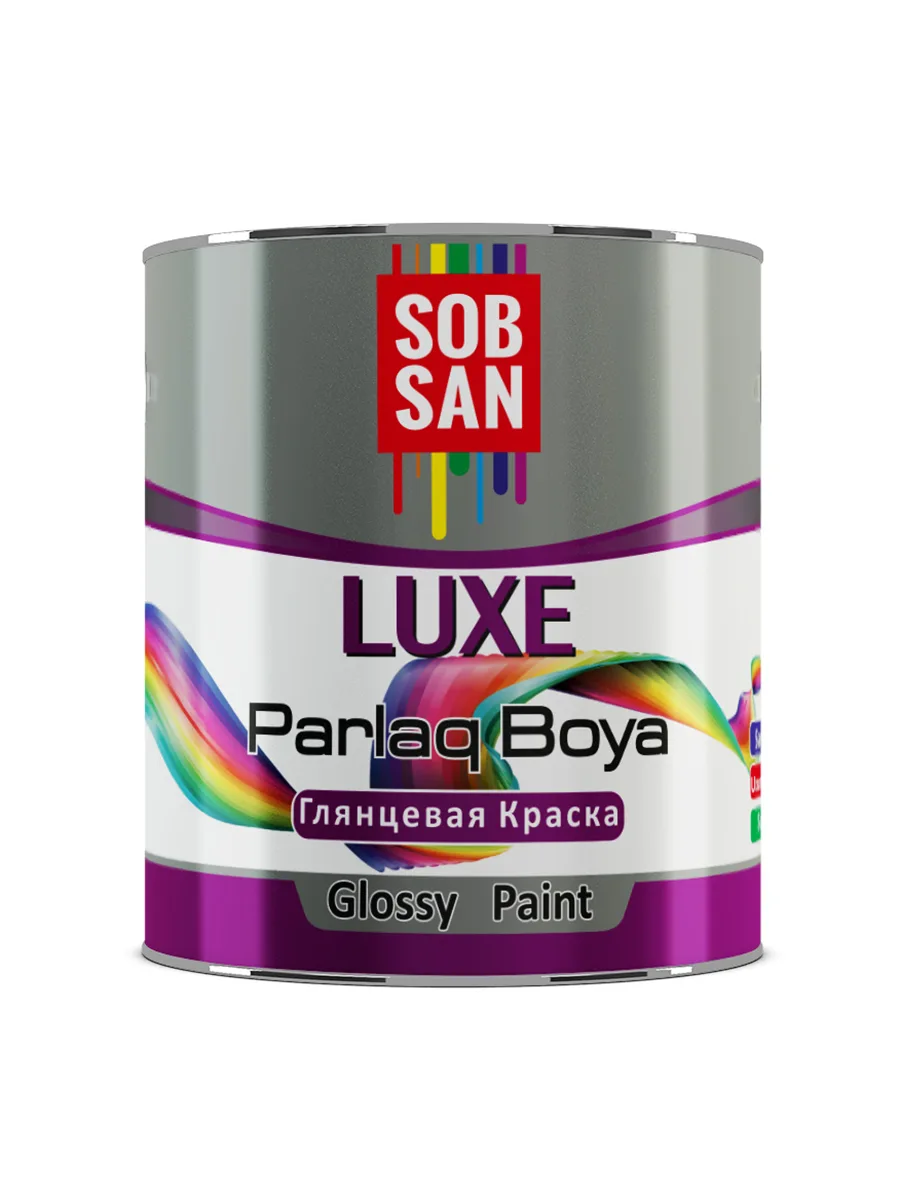 Глянцевая эмаль 17 кг Sobsan Luxe Parlaq Boya Glossy Pain бордовый