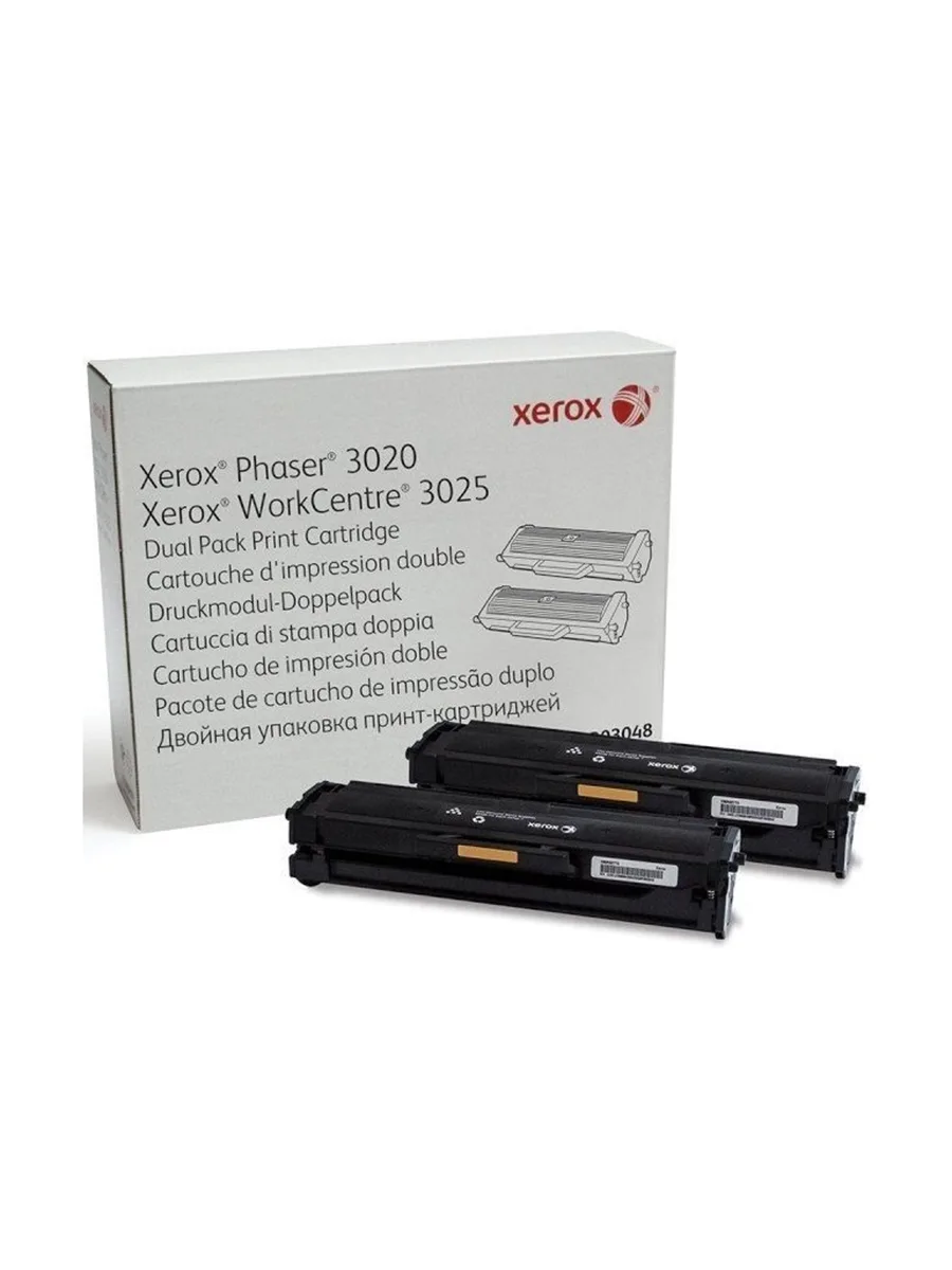 Тонер-картридж лазерный 2х15000 стр Xerox 106R03048 черный
