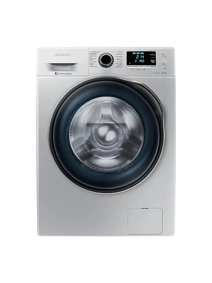 Автоматическая стиральная машина 8кг Samsung WW6000J серый (WW80J6210CSOLD)