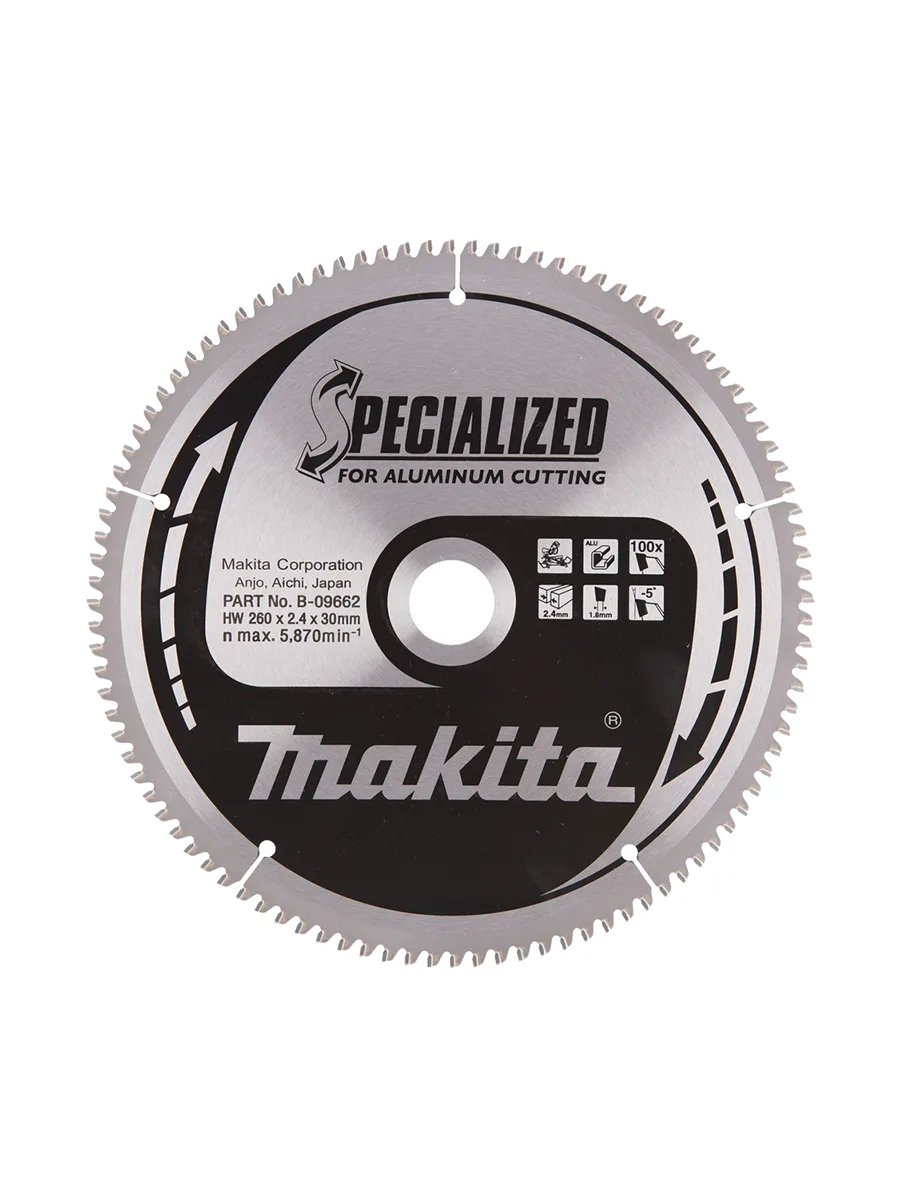 Пильный диск по алюминию 260 х 30 мм Makita B-09662