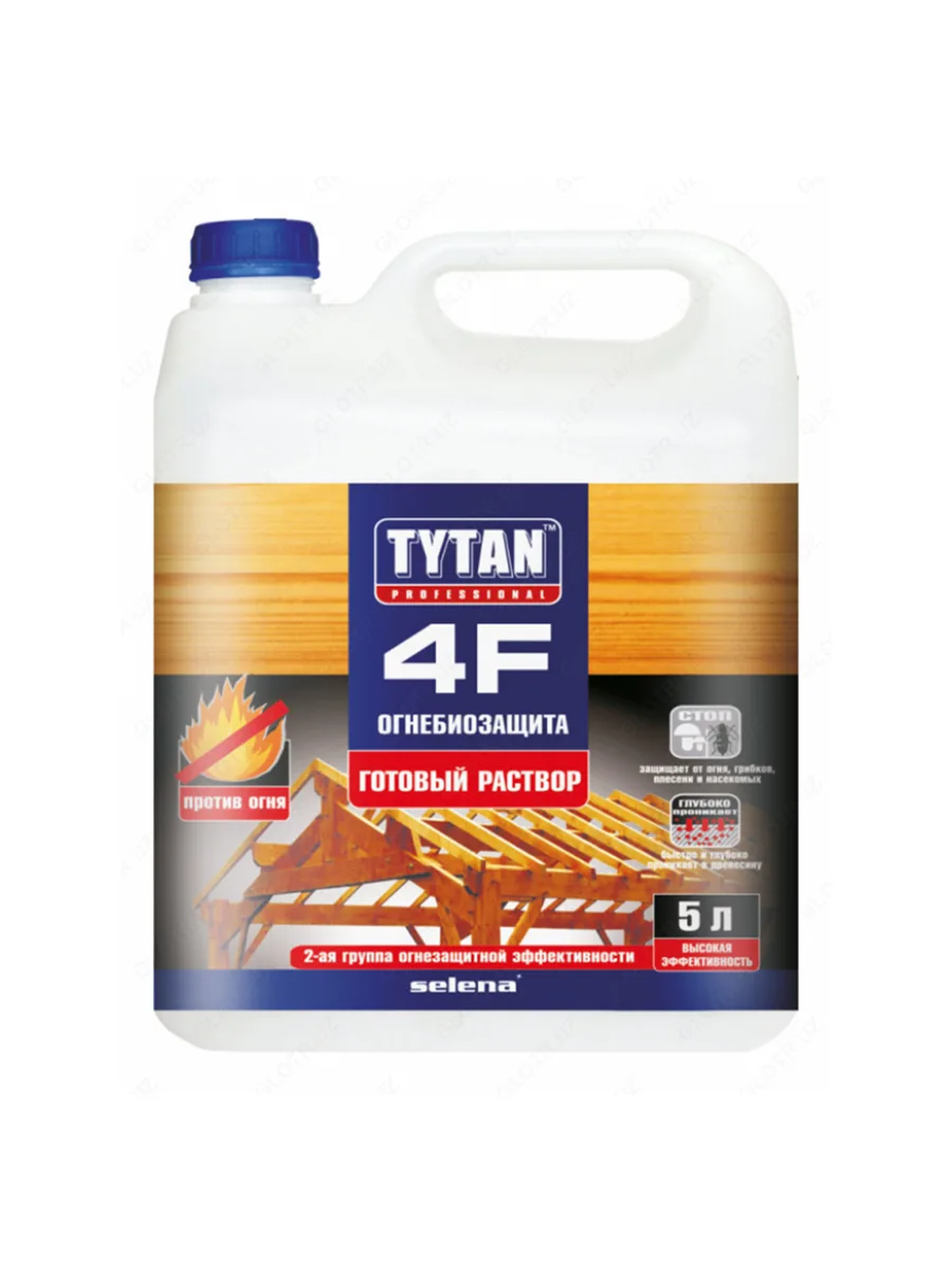 Раствор для защиты древесины 5л Tytan 4F