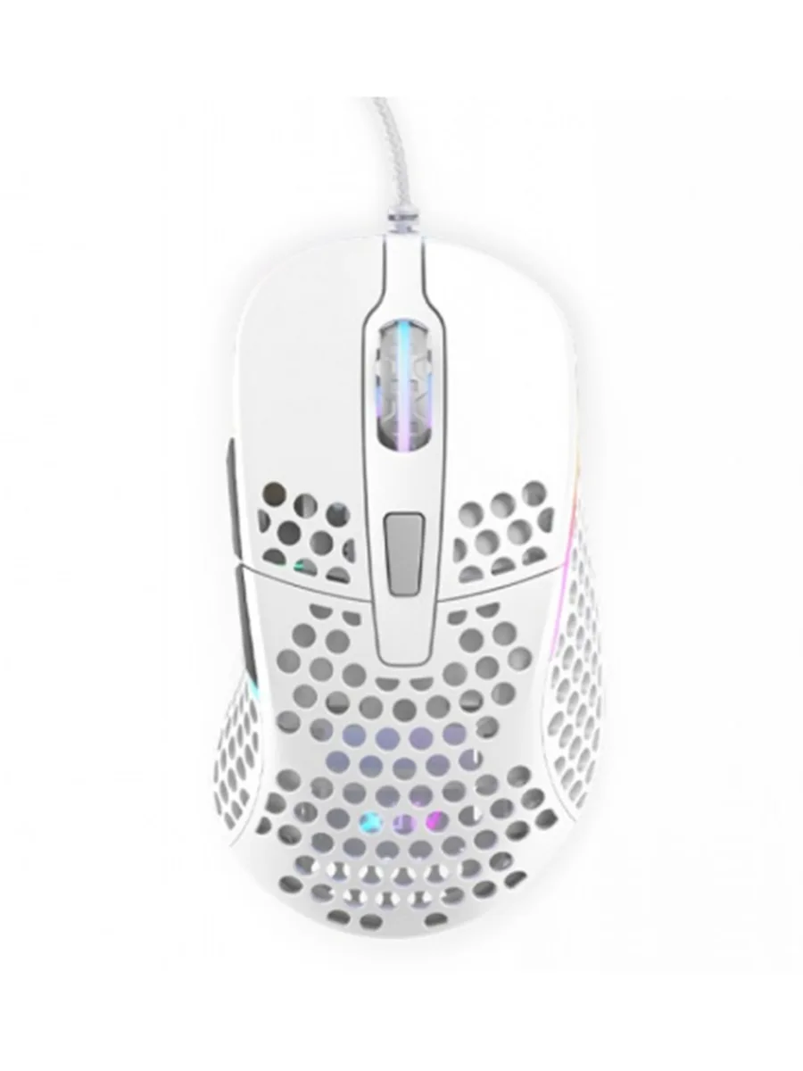 Проводная мышь 16000 dpi 6 клавиши Xtrfy XG-M4 RGB White белый