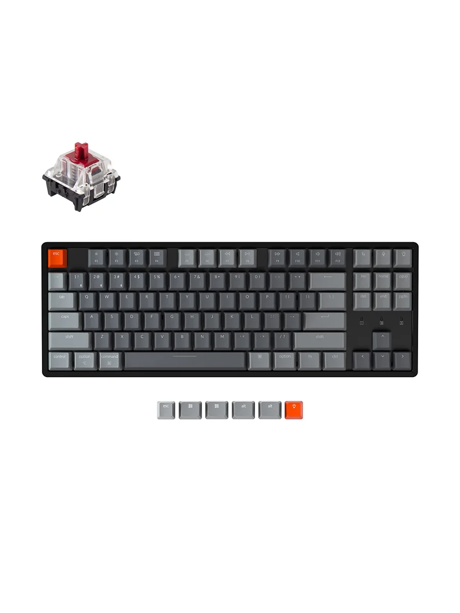 Игровая клавиатура Keychron K8Q1 Gateron Red RGB черный