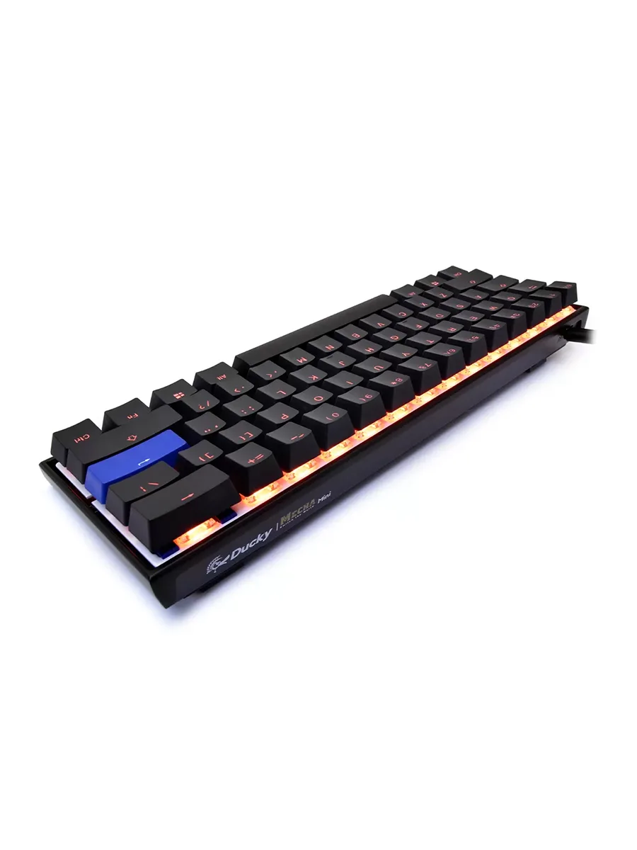 Игровая клавиатура Ducky Mecha Mini Cherry Speed Silver RGB черный