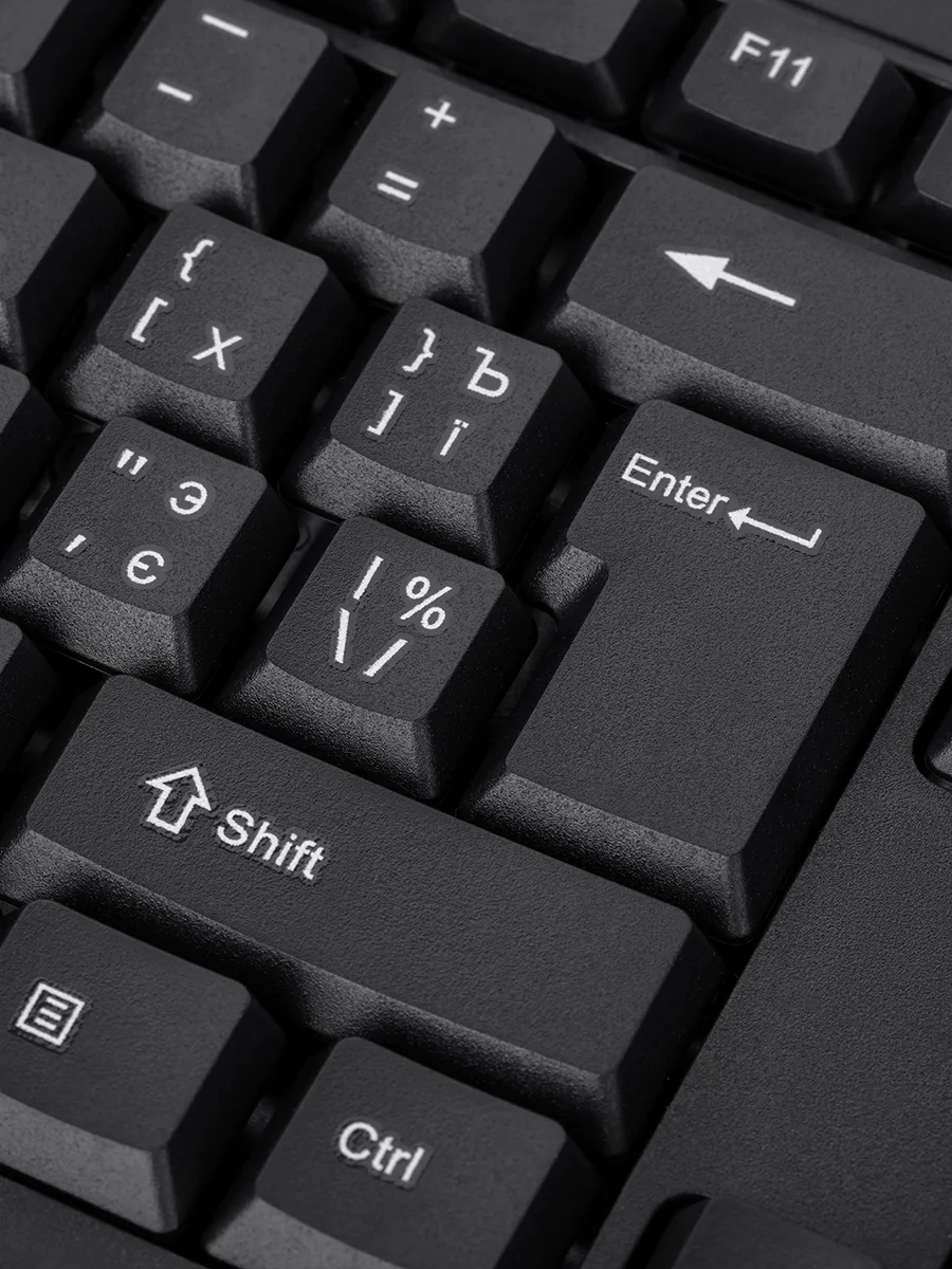 Проводная клавиатура 2E KS108 черный