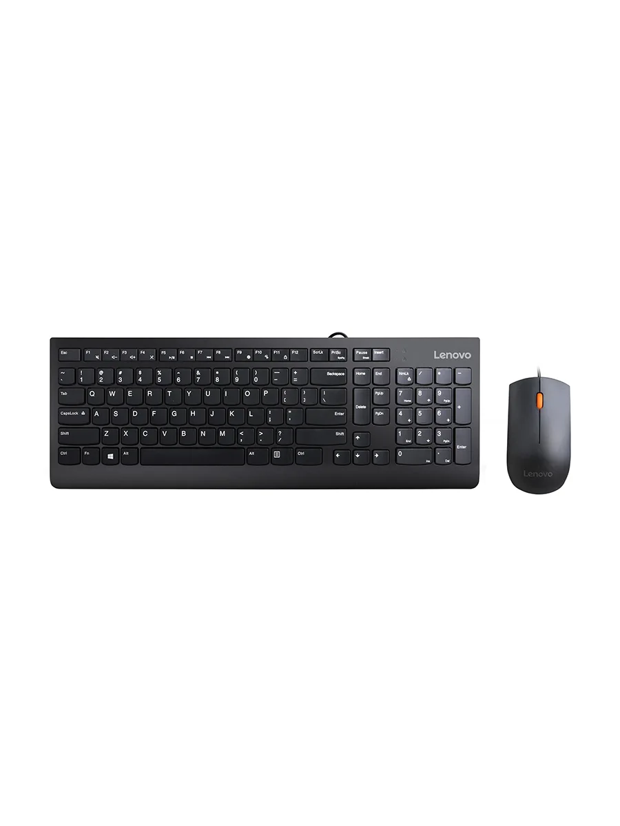 Беспроводная клавиатура и мышь Lenovo Combo 300 черный