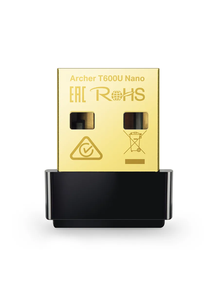 Wi-Fi USB-адаптер 2.4/5 ГГц  TP-Link Archer T600U Nano AC600 двухдиапазонный