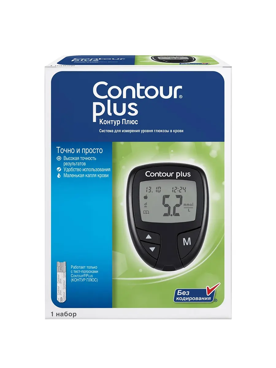 Глюкометр Contour Plus Blood Glucose Meter