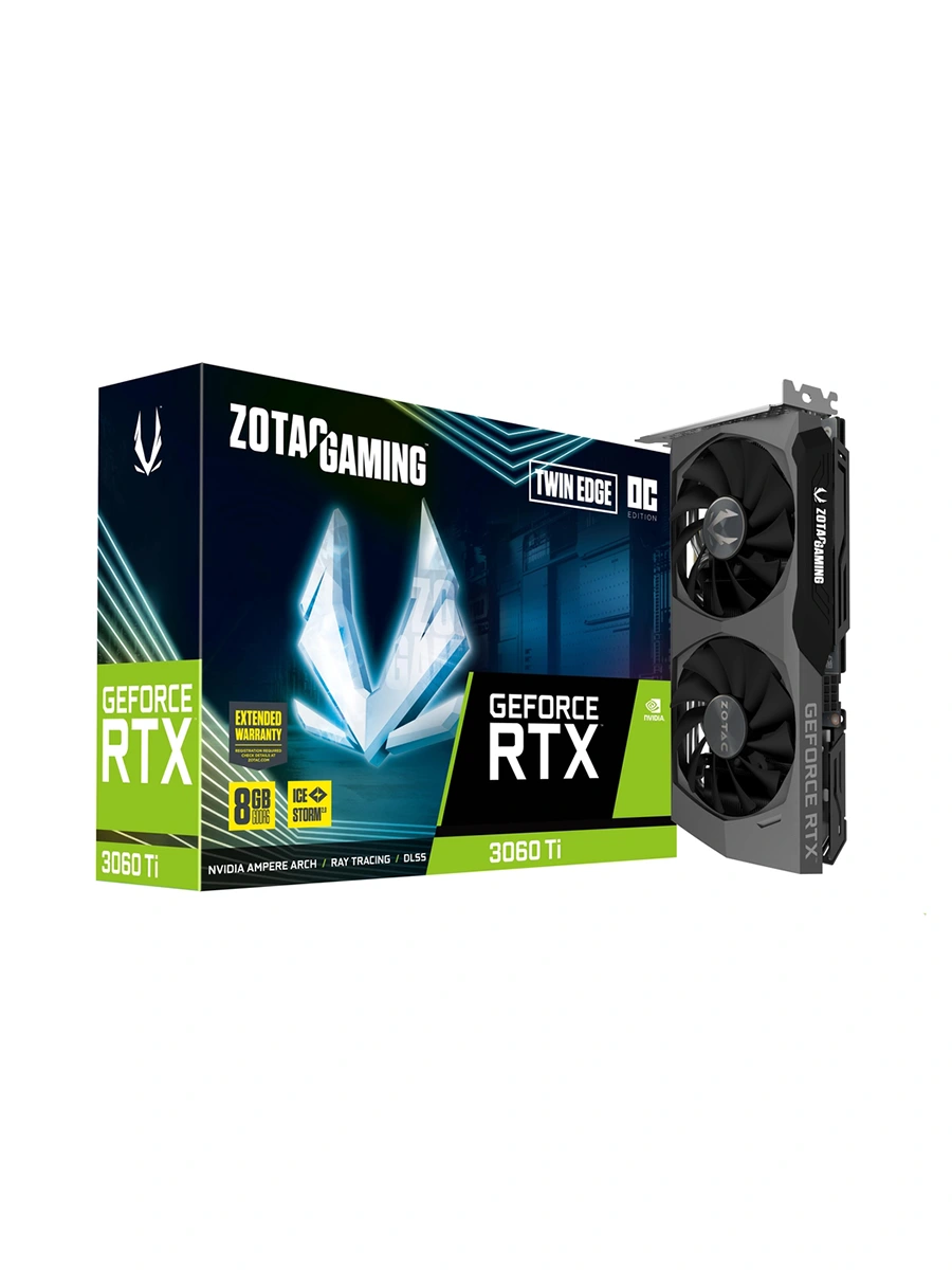 Видеокарта Zotac GeForce RTX3060 Ti Twin Edge LHR 8GB