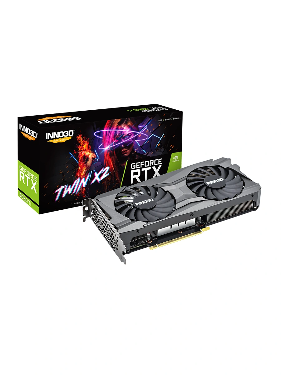 Видеокарта Inno3D GeForce RTX3060 Ti Twin X2 LHR 8GB