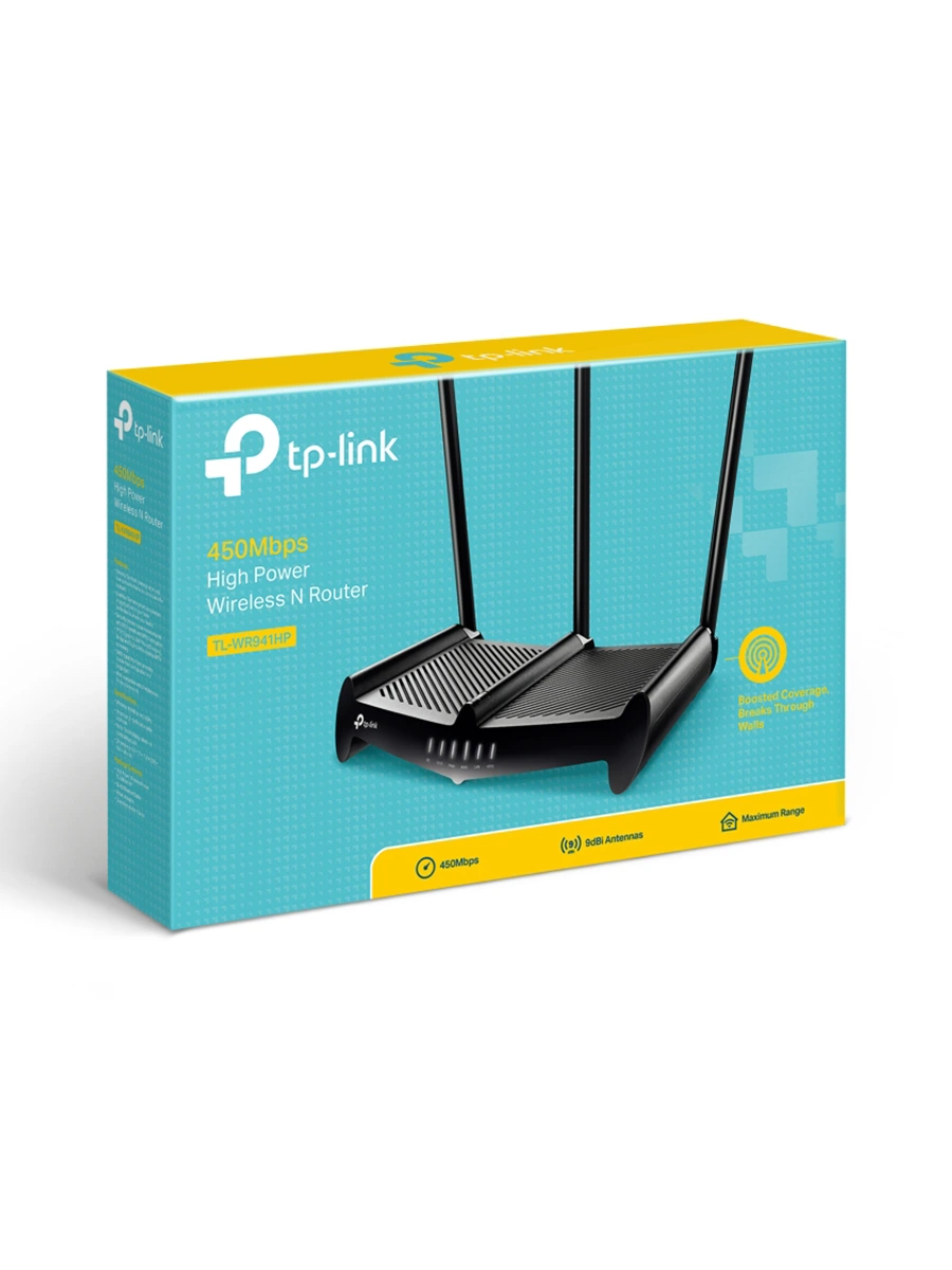 Wi-Fi роутер TP-Link TL-WR941HP 2.4 ГГц 450 Мбит/сек