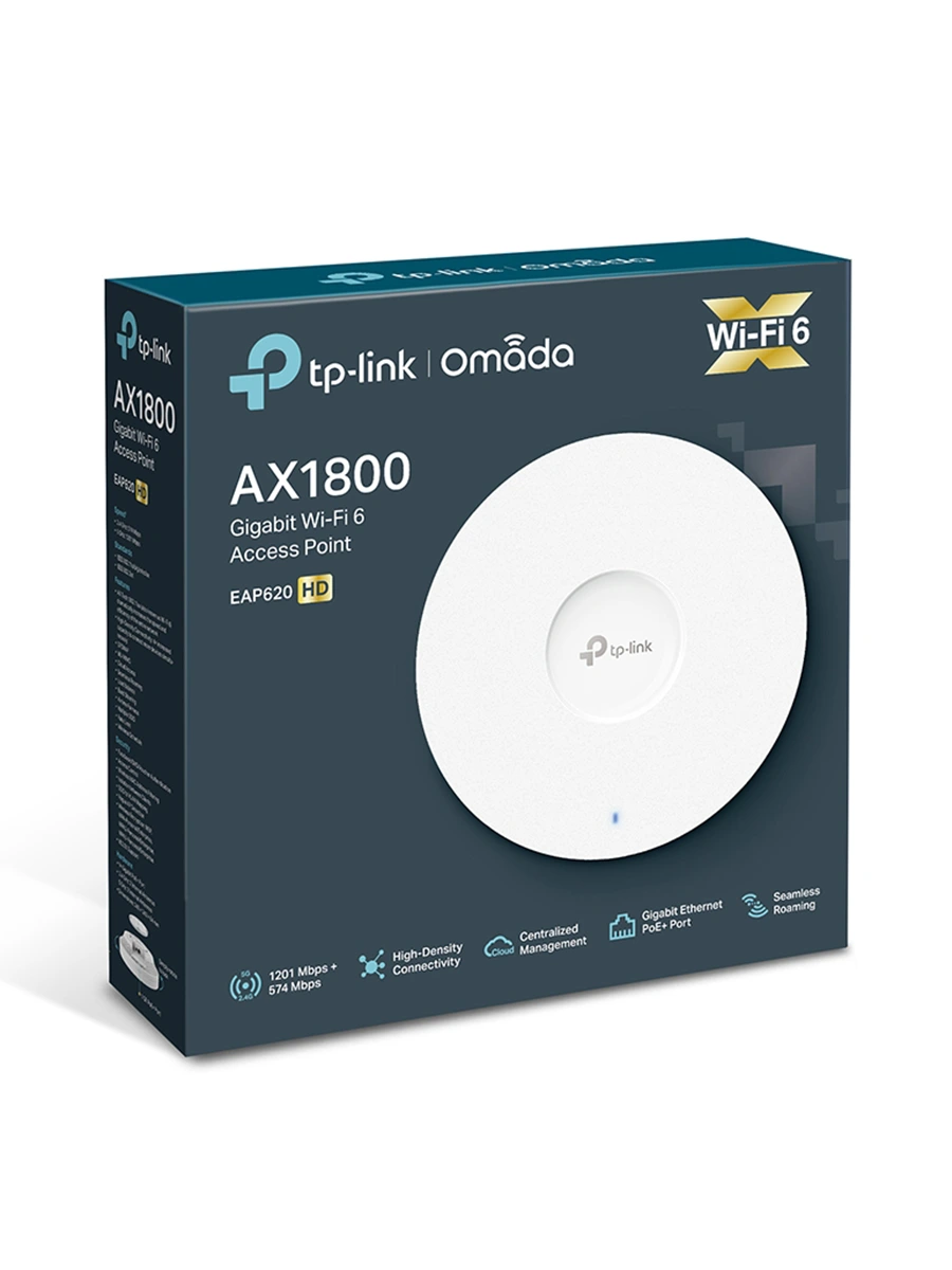 Wi-Fi точка доступа TP-Link EAP620 HD 2.4/5 ГГц 1201 Мбит/сек