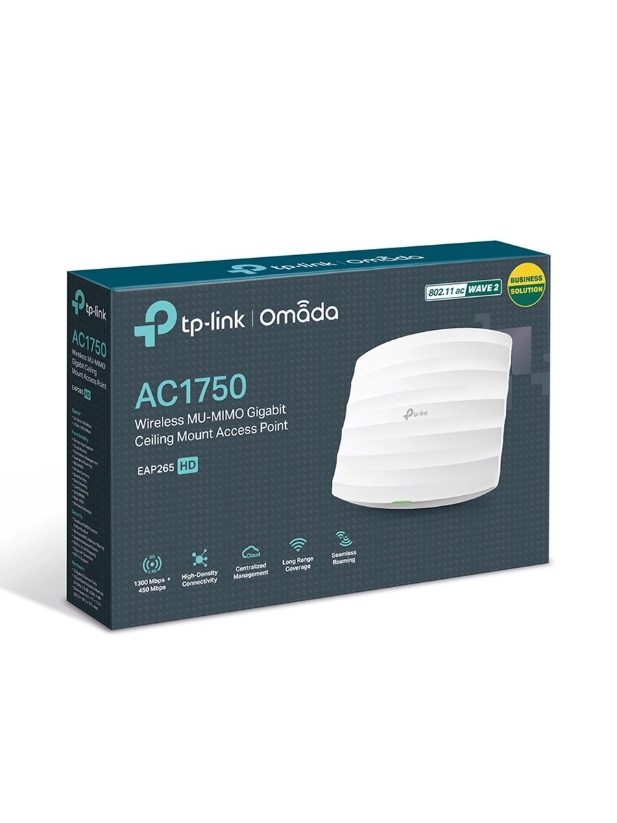 Wi-Fi точка доступа TP-Link EAP265 HD 2.4/5ГГц 1300 Мбит/с