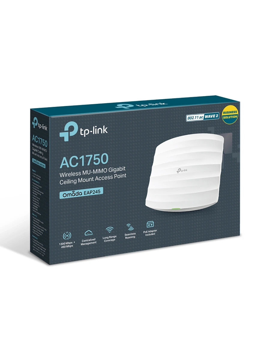 Wi-Fi точка доступа TP-Link EAP245 2.4/5ГГц 1300 Мбит/с