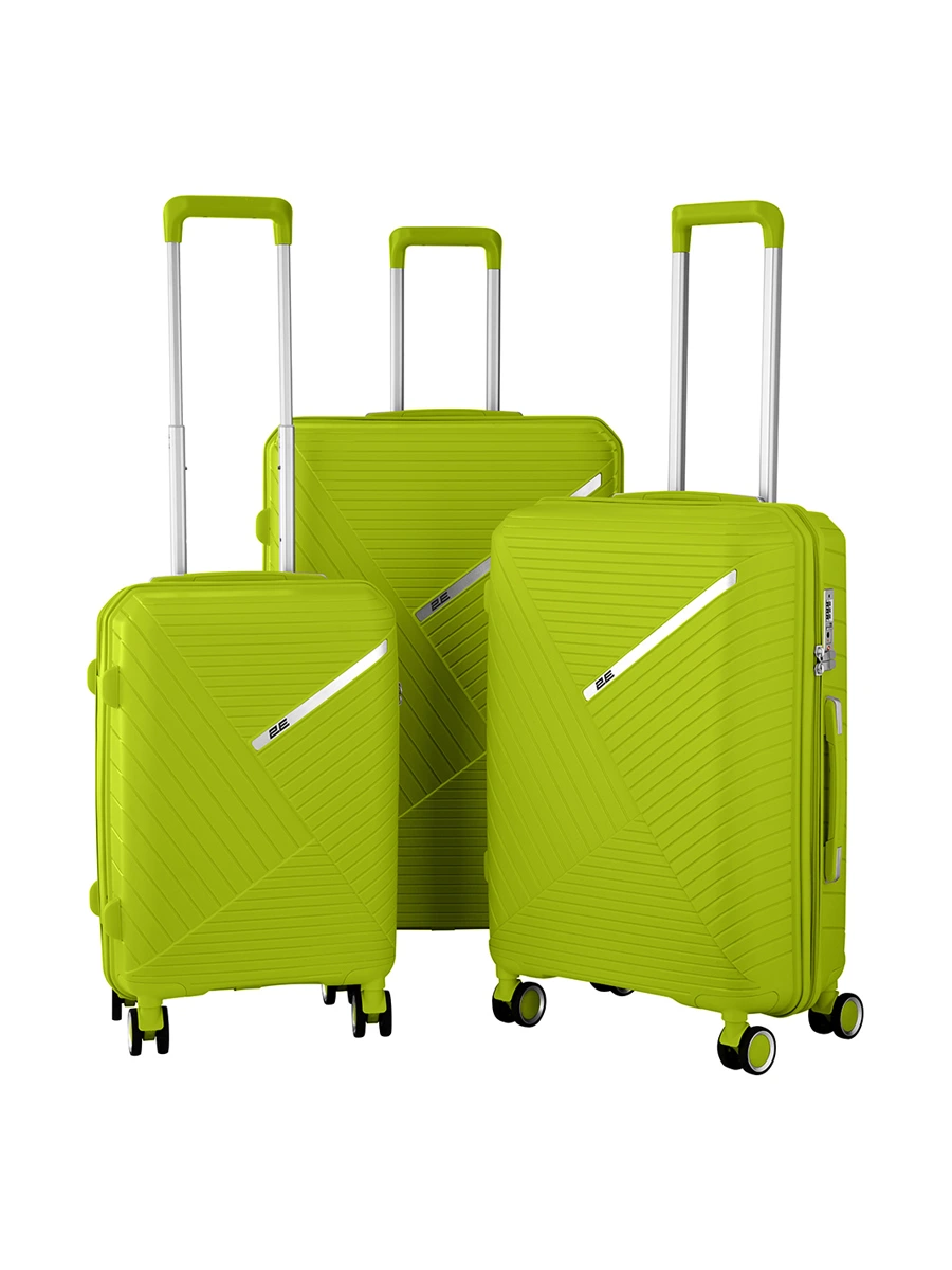 Набор чемоданов 2E SIGMA (L+M+S) зелёное яблоко