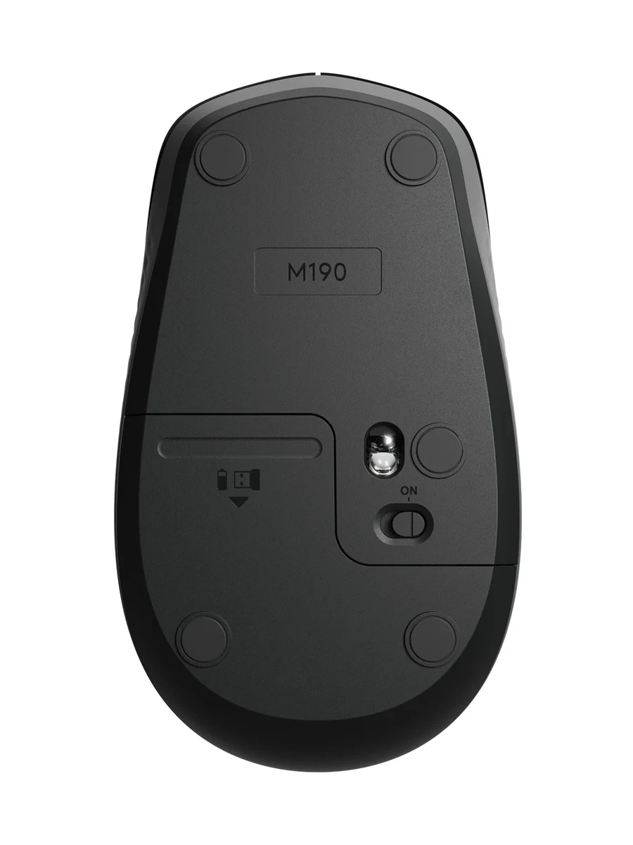 Беспроводная мышь Logitech M190 Full-Size серый (YD8TV8R4GB)