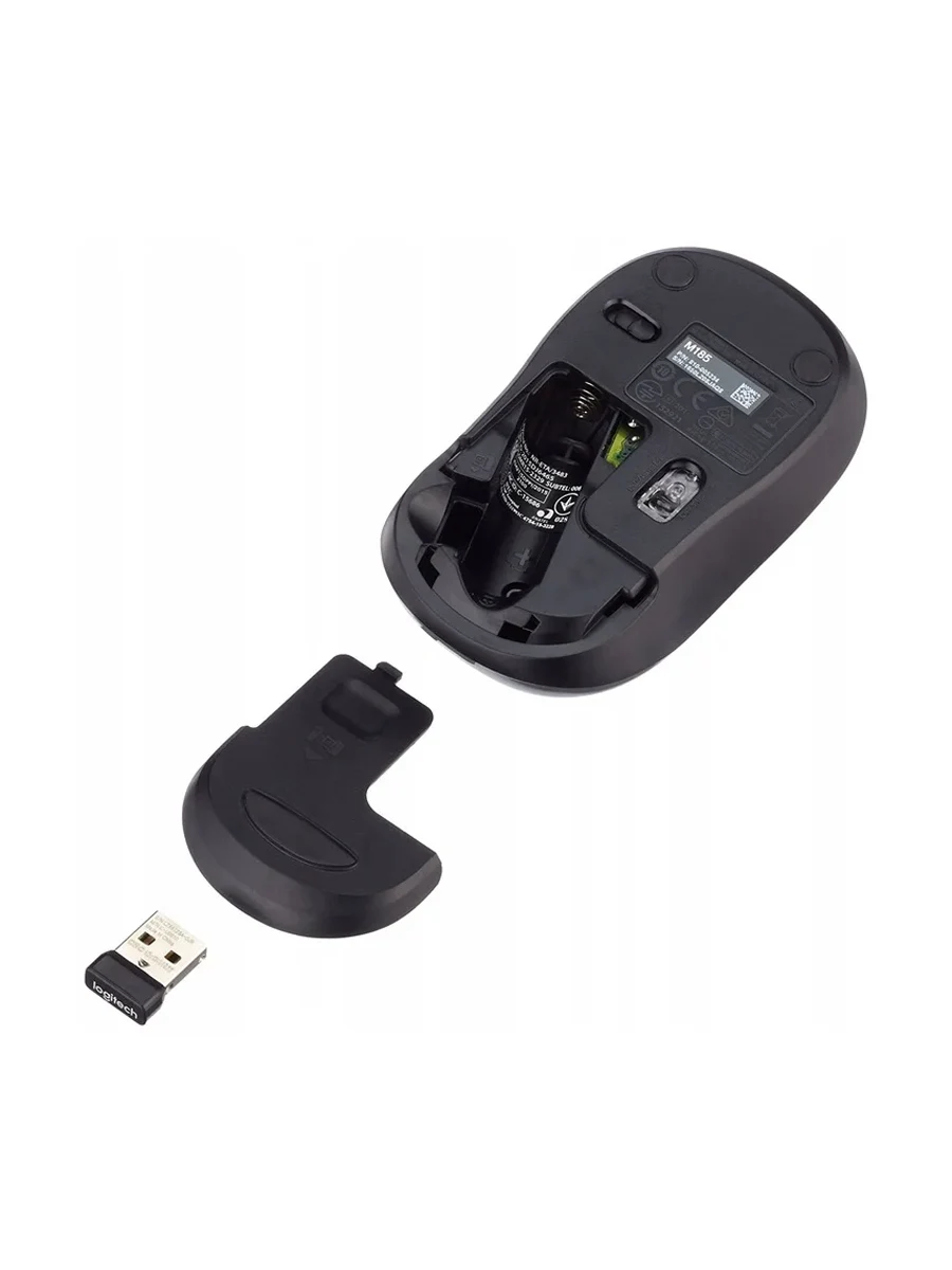 Беспроводная мышь Logitech M185 красный (JNTA5N7T2J)