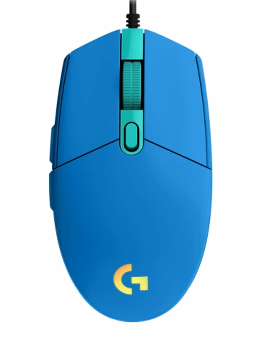 Проводная игровая мышь Logitech G203 LightSync синий (90O1YCFWY8)