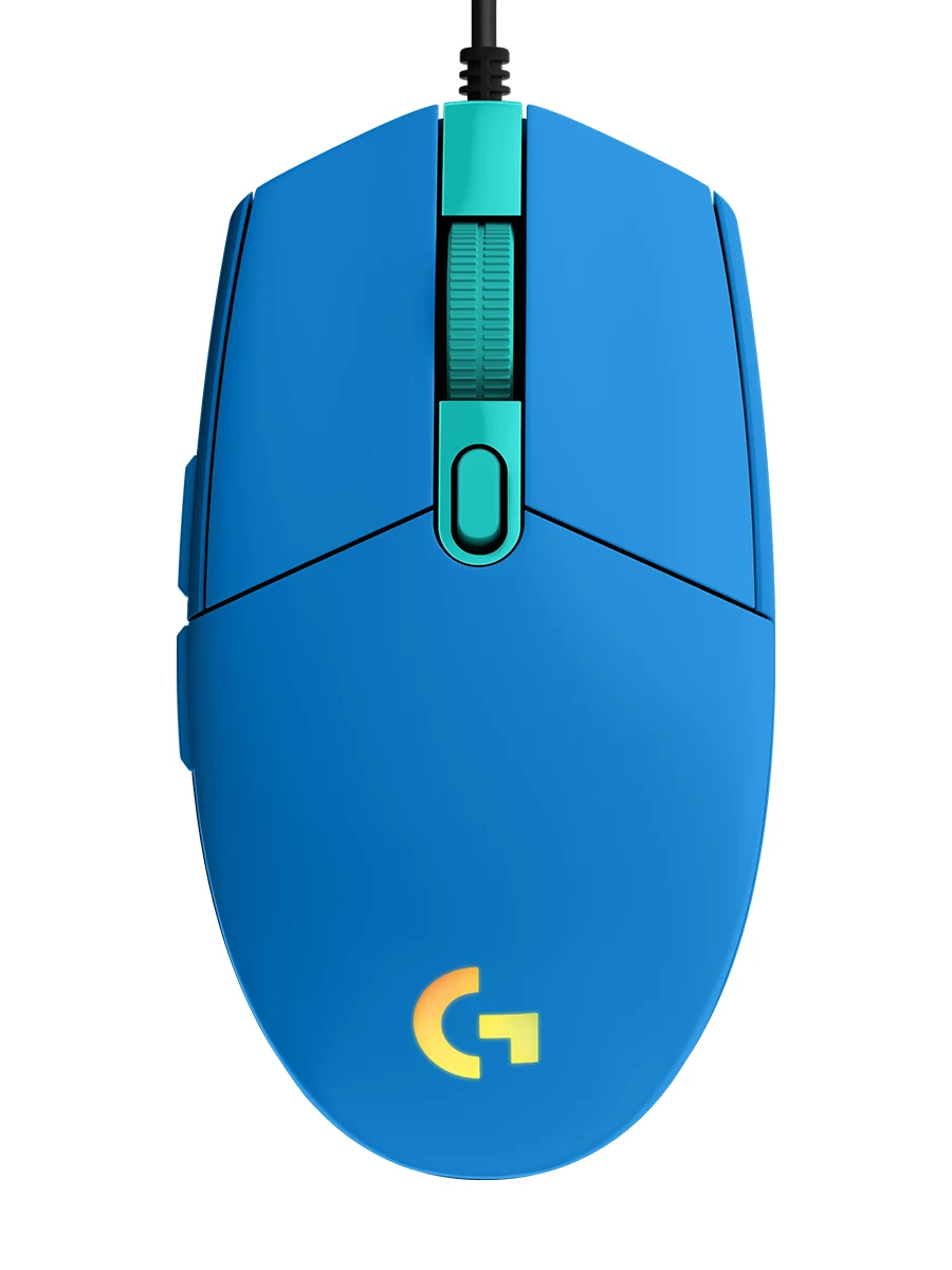 Проводная игровая мышь Logitech G102 LightSync синий (Q1F9PZALEX)