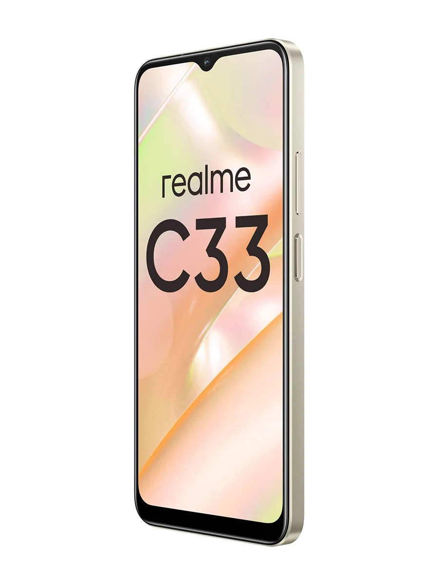 Смартфон Realme C33 6.5″ 128GB золотой