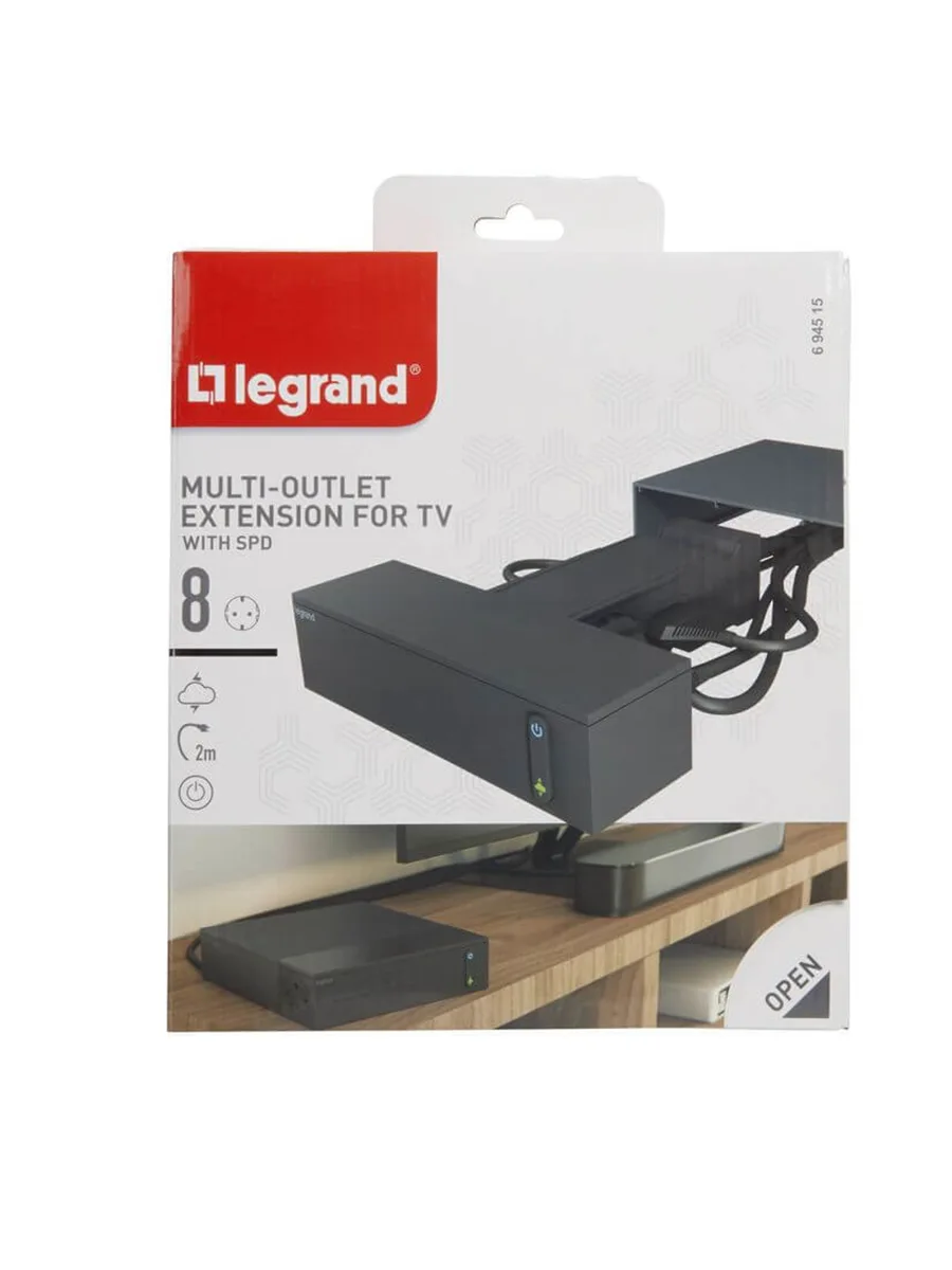 Удлинитель для ТВ 8х 2м Legrand LG 694515