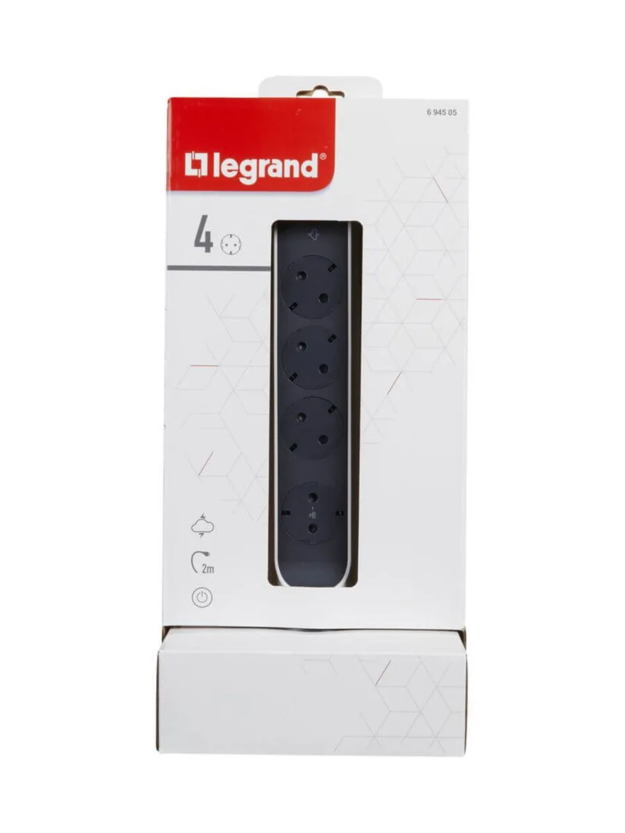 Удлинитель 4х 2м Legrand LG 694505