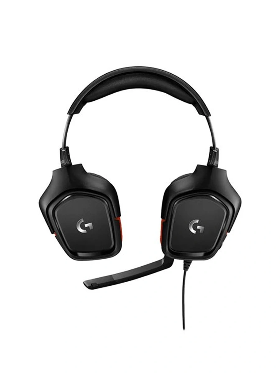 Игровые наушники Logitech G332 чёрный/красный