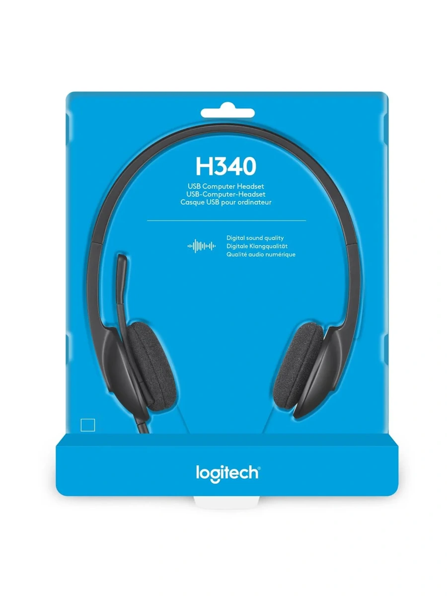 Наушники Logitech H340 чёрный