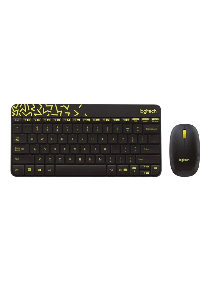 Беспроводная клавиатура и мышь Logitech MK240 Nano чёрный