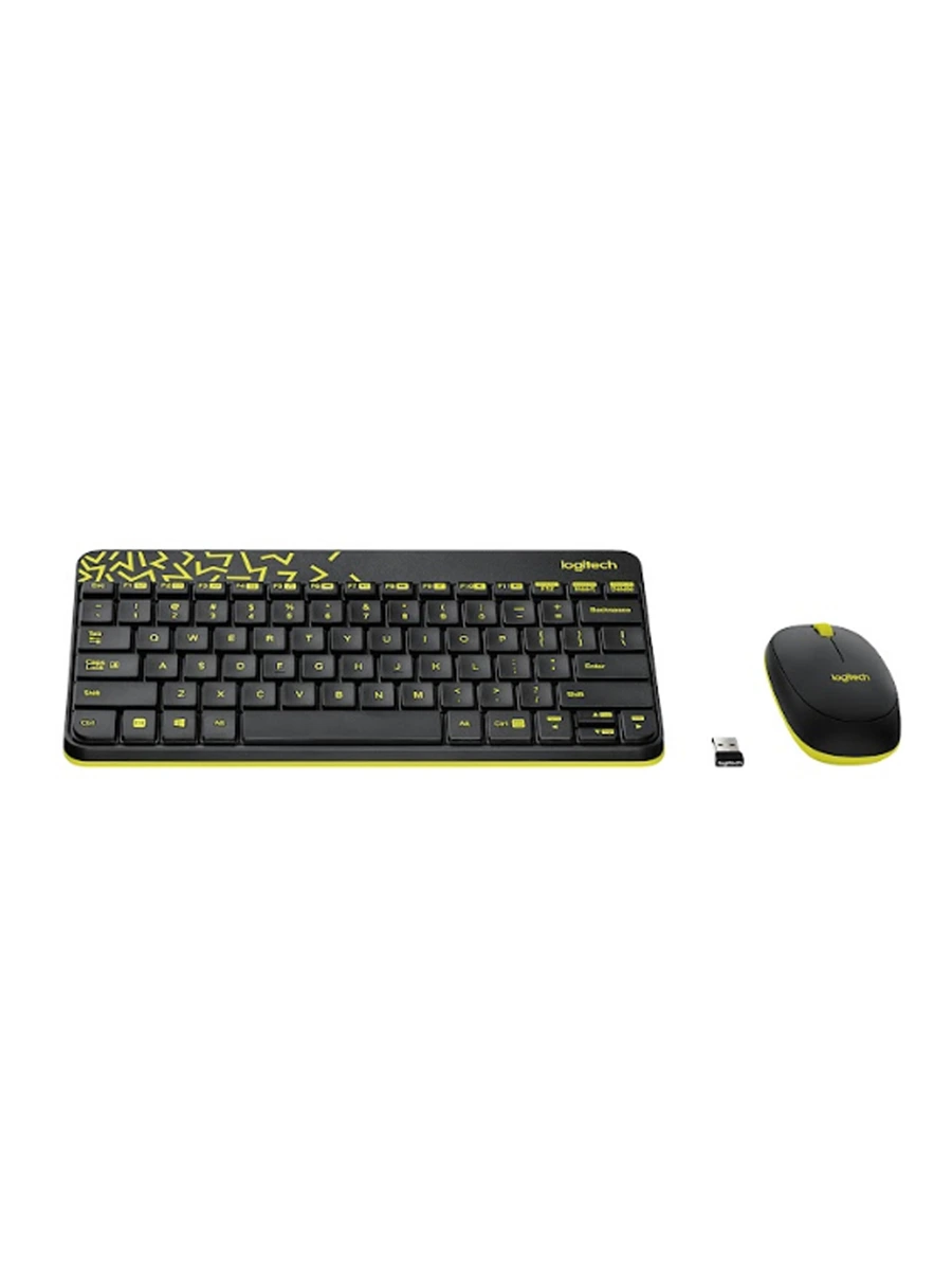 Беспроводная клавиатура и мышь Logitech MK240 Nano чёрный