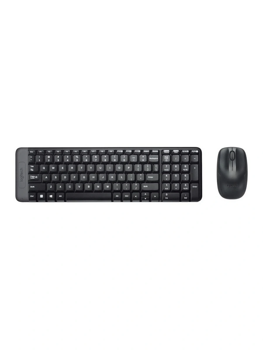 Беспроводная клавиатура и мышь Logitech MK220 чёрный