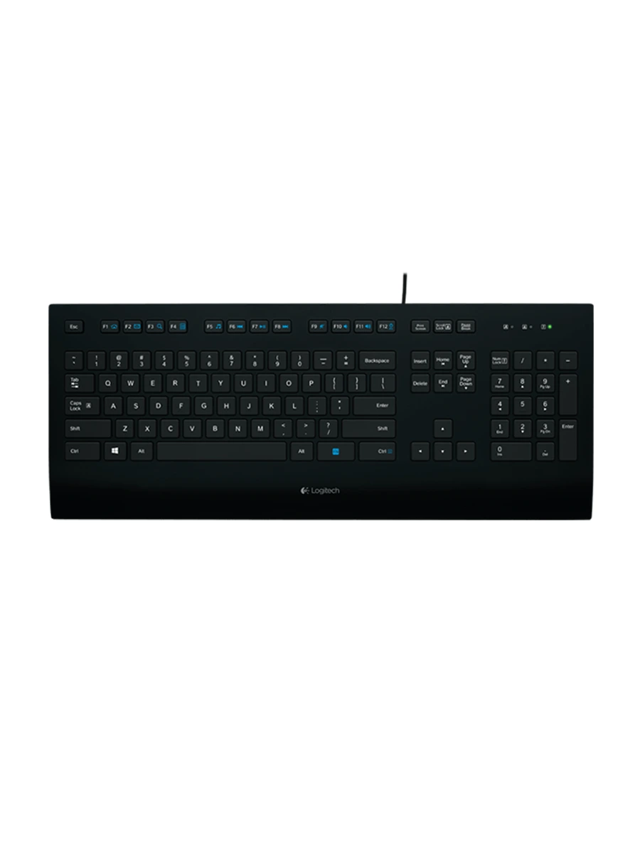 Проводная клавиатура Logitech K280e чёрный