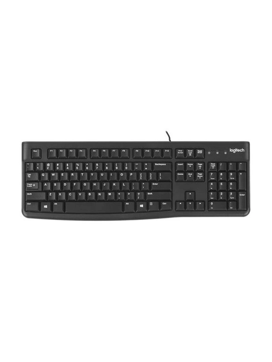 Проводная клавиатура Logitech K120 черный