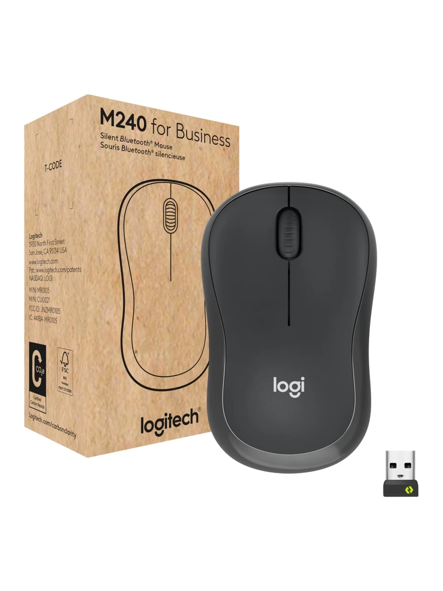 Беспроводная мышь Logitech M240 Silent чёрный