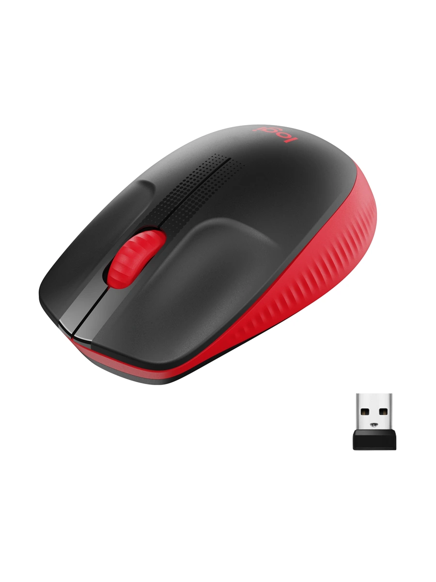 Беспроводная мышь Logitech M190 красный