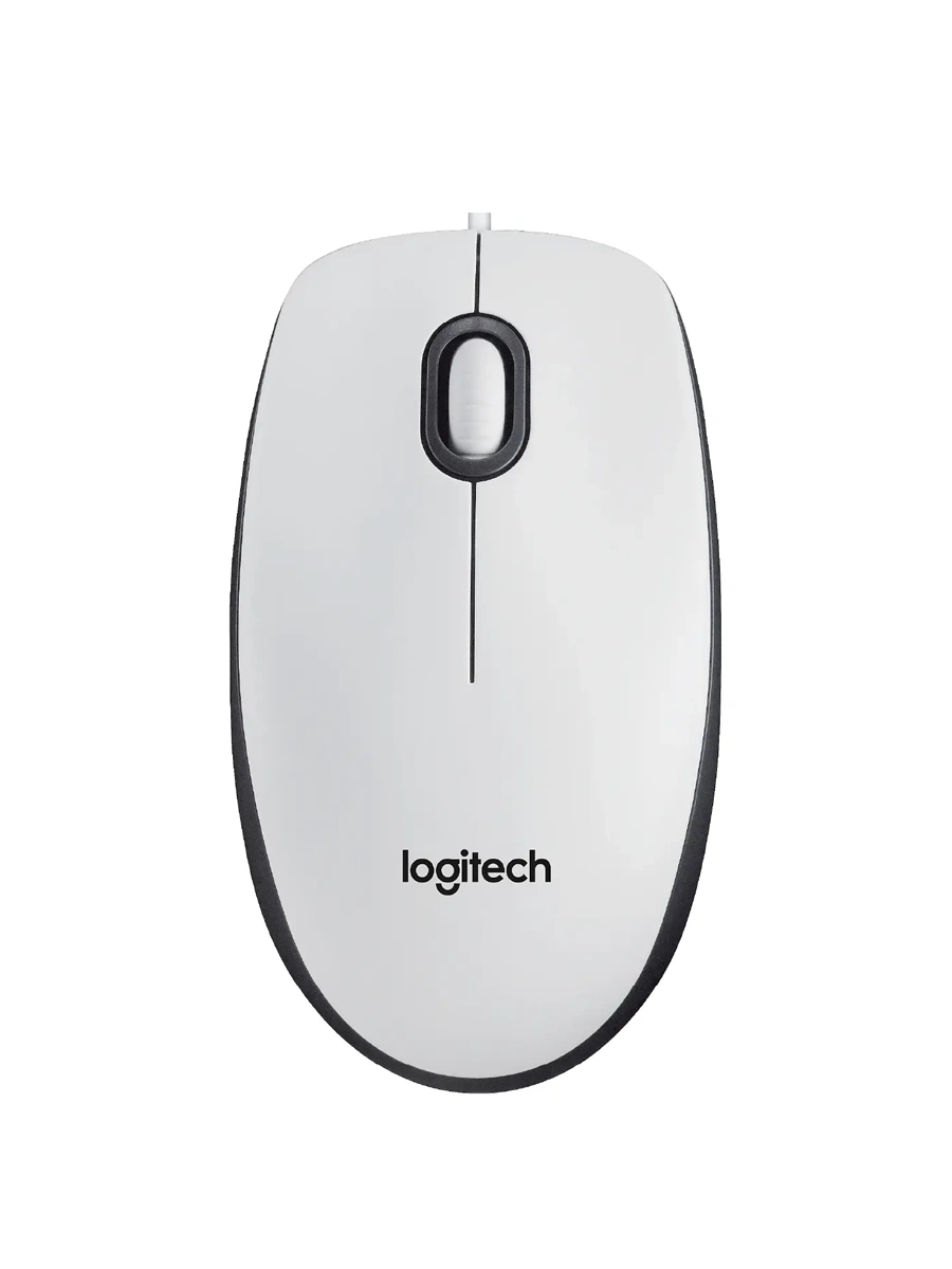 Проводная мышь Logitech M100 белый