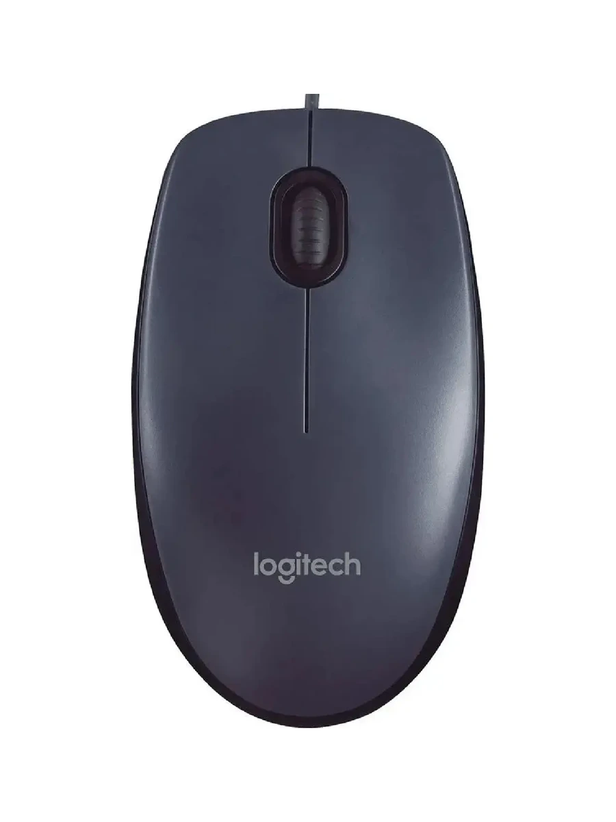 Проводная мышь Logitech M90 серый